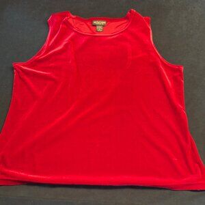 Velvet Feel Red Tank